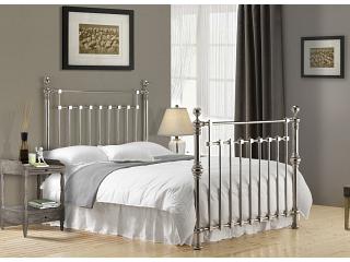 4ft6 Double Edward Chrome Nickel Metal Bed frame
